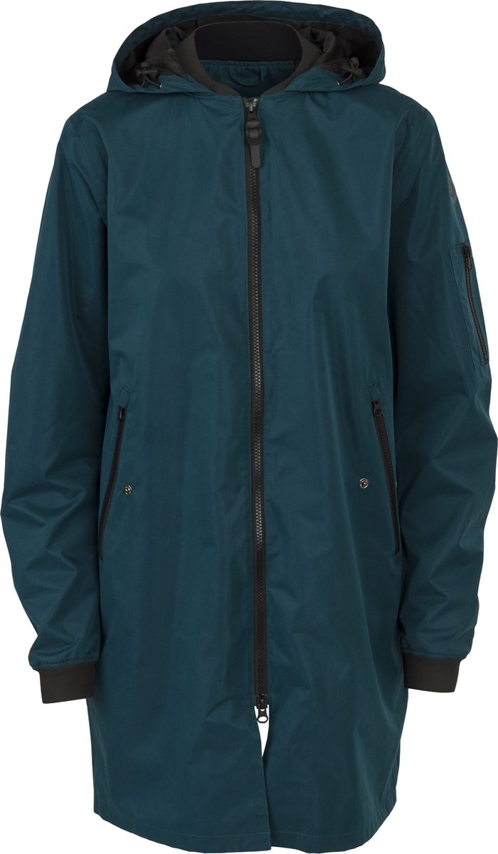 AGU Long Bomber - Regenjas - Dames - Groen - Waterdicht - Winddicht - Ademend Poray 5000 - Neopreen manchetten - M — cadeau in Sport & Outdoor - foto 2