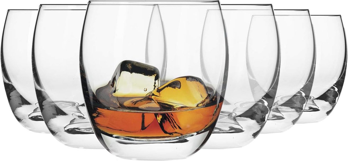 Whisky Glazen Set van 6 | 300 ML | Vaatwasser Veilig | Perfect voor Thuis, Restaurants en Feesten