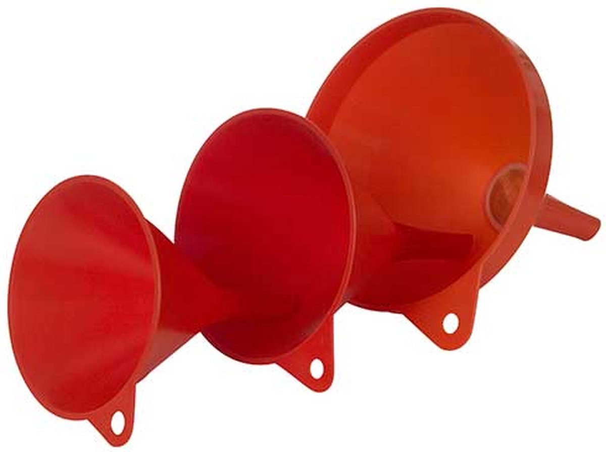 Trechterset rood ?140mm/ 160mm/ 200mm