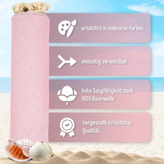 Strandlaken Velour - 100% katoen - 90x160 - schilpad Strandlaken Velour - 100% katoen - 90x160 - schilpad