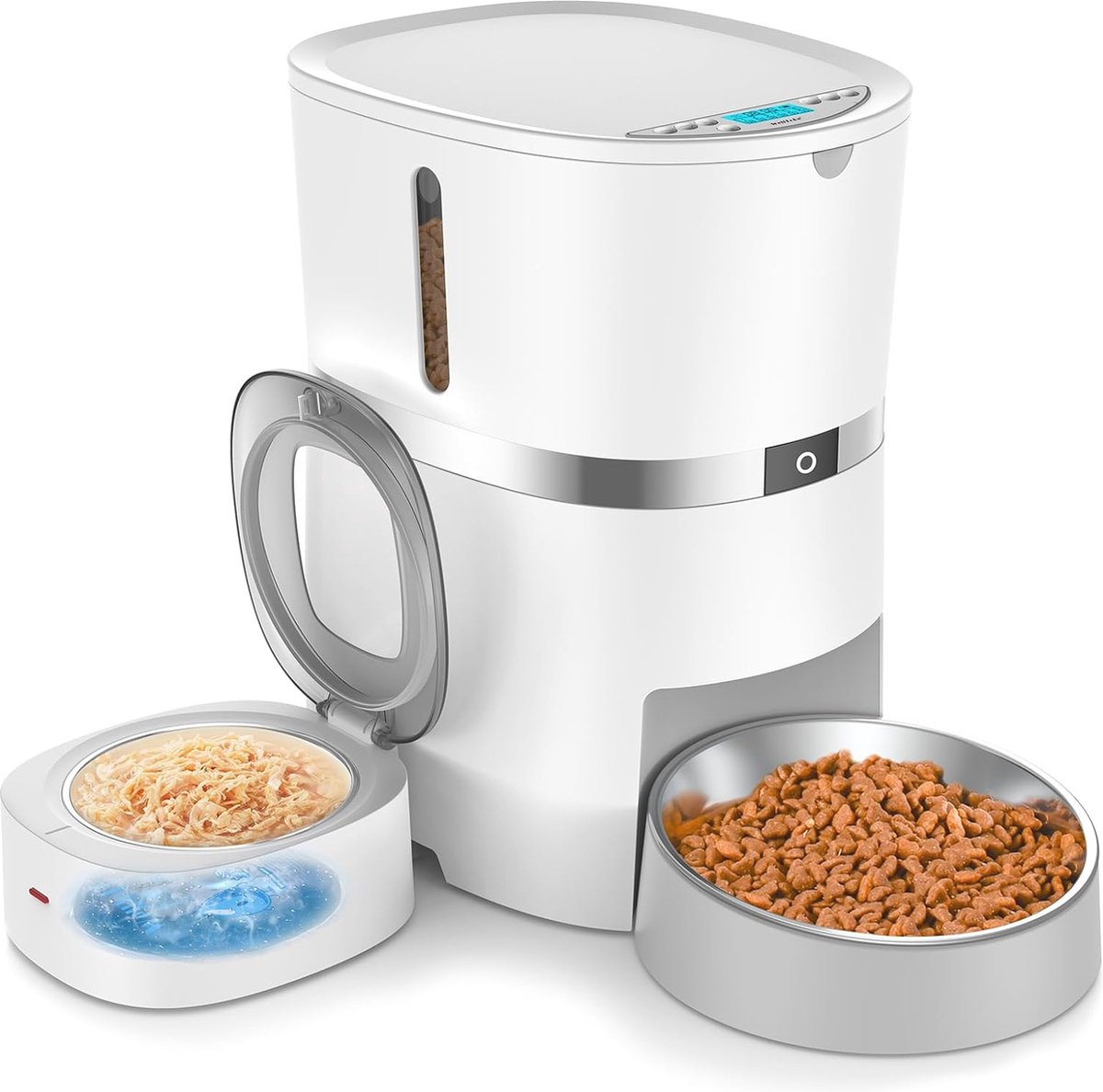 Automatische Voerbak voor Honden en Katten met 6 Maaltijden per Dag en Spraakrecorder