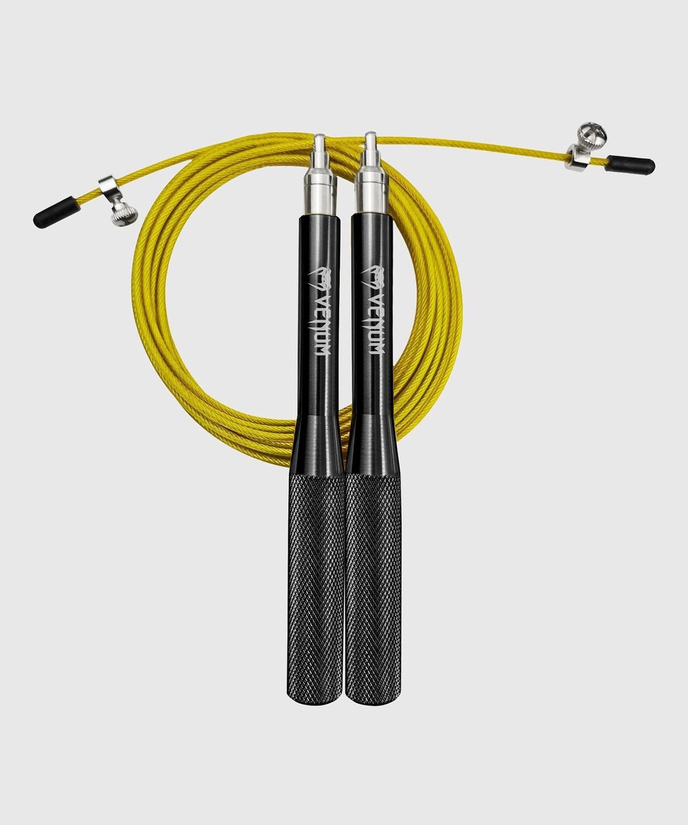 Venum Thunder Evo Springtouw – Geel | Verstelbaar Jump Rope voor Boksen & Conditietraining