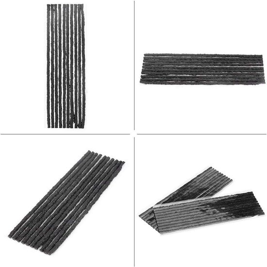 Bandreparatiestrook, 50 stuks zwarte tubeless bandenpech reparatie afdichting rubberen strips 200 * 3,5 mm voor auto motorfiets tubeless banden zonder lijm nodig Bandreparatiestrook, 50 stuks zwarte tubeless bandenpech reparatie afdichting rubberen strips 200 * 3,5 mm voor auto motorfiets tubeless banden zonder lijm nodig