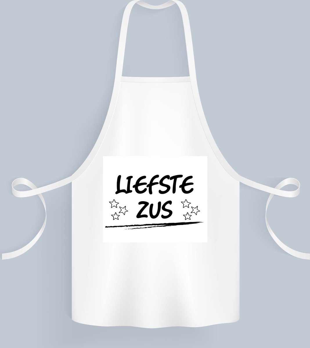 Akyol - liefste zus Keukenschort - Zus - je zus - verjaardagscadeau - cadeau voor zus - gift - kado - 82 bij 71 cm