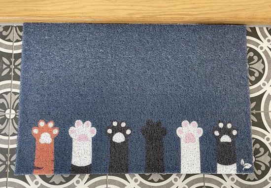 Tafelkleed Kattenpootjes Cat Collection - Roze met Gouden Sterren