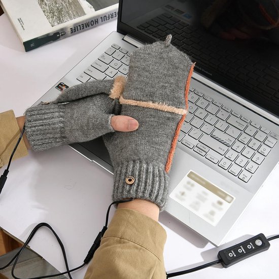 USB Heated Mitten | Portable Hand Warmer Laptop Gloves