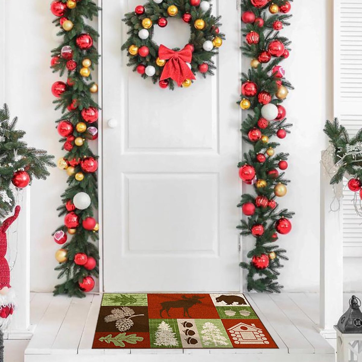 Kerst deurmat 10L x 10B millimeter