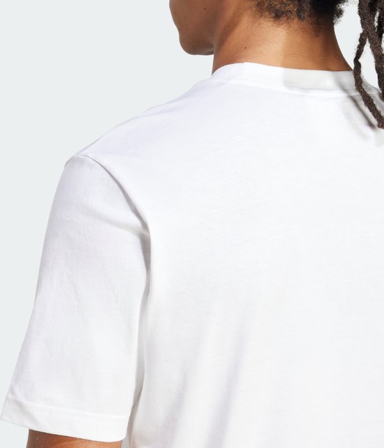 adidas Sportswear T-shirt jersey petit logo Essentials - Hommes - Blanc - XL