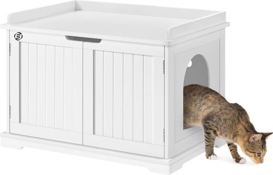 Foto: Equivera kattenbak ombouw kattenbak kast kattenmeubel kattenkast kattenhuis kattenbak container kattenbakkast kattenhuis kattenbak kast voor kattenbak