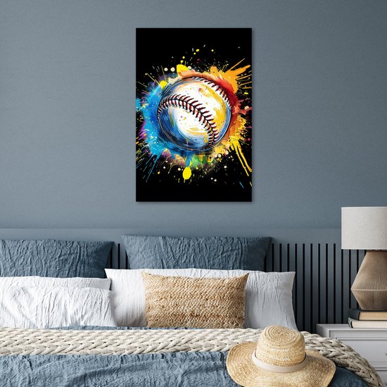 Affiche 40x60 cm - Graffiti - Sport - Baseball - Posters - Décoration murale chambre ado - Décoration chambre ado - Accessoires chambre ado