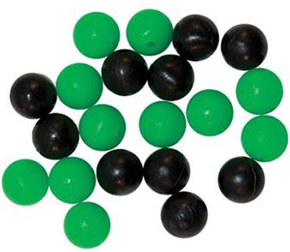 Tronixpro Round Beads Black/ Green Zwart/ Groen 8mm