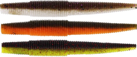 Westin Ned Worm 7cm Dark Water Mix 7pcs - Kunstaas van Westin — afbeelding 2
