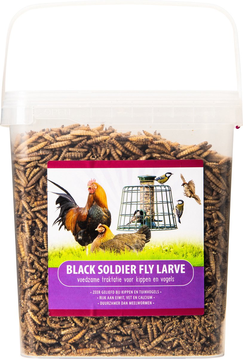 Voerwaarts Black Soldier Fly - Kippenvoer - 700 g