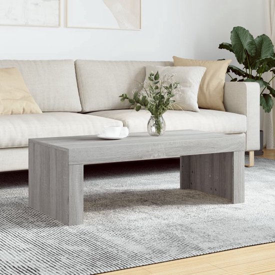 vidaXL Salontafel 102 x 50 x 36 cm, bois , chêne Sonoma gris