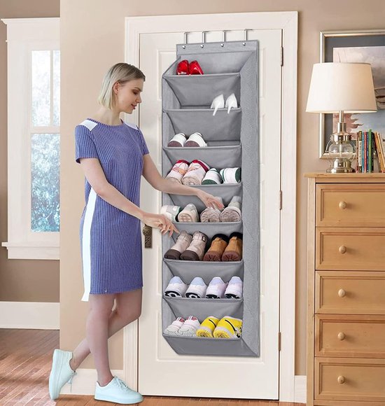 Over de deur schoenenorganizer voor kast met grote diepe