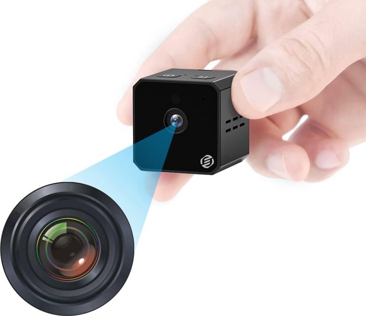Equivera Spy Camera - Spycam - Mini Bewakingscamera - Kleine Camera - Verborgen Camera - Spionage - Voor Thuis, Kantoor, Auto