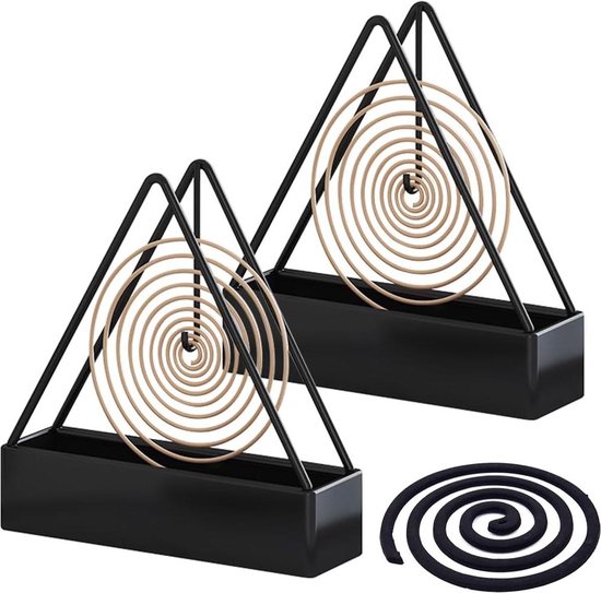 Wierookstokjeshouder, 3 stuks, inclusief metalen houder en houten basis, omgedraaide wierookstokjeshouder voor yoga, meditatie, woondecoratie, aromatherapie