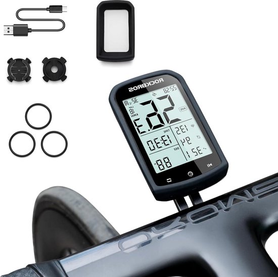 Ordinateur de velo GPS compteur kilometrique sans fil velo VTT ANT Bluetooth 5.0. bol
