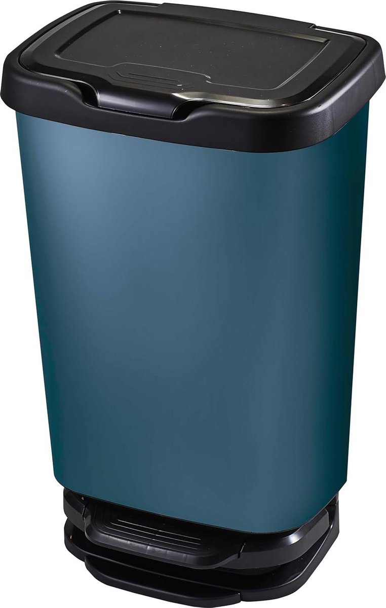 Goedkoopste Content in HTML - Pedaalemmer keuken kunststof mat blauw 40 liter JIVE PLS8160-195 pedaalemmer 50 liter