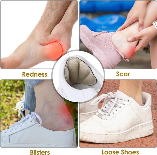 Comfortabele Hielpads 2 Stuks - Knikbescherming & Crease Protector Voor Schoenen | Anti-Wrijving Inlegzolen Mannen & Dames