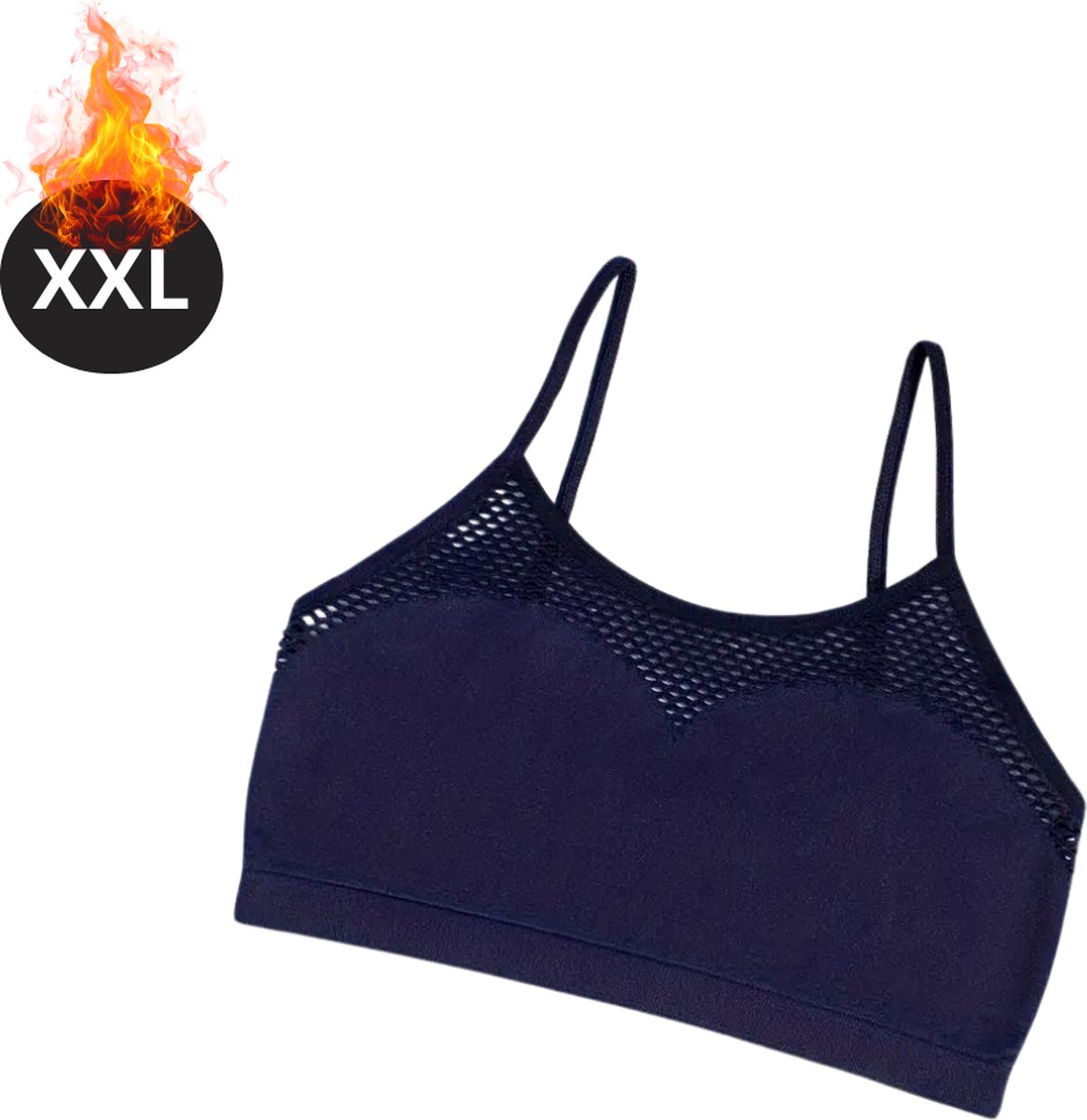 Bovista BH Zonder Beugel - Zonder Bandjes - Push-up Bh's - Comfort Beha - Comfortabel - Sexy - Donkerblauw