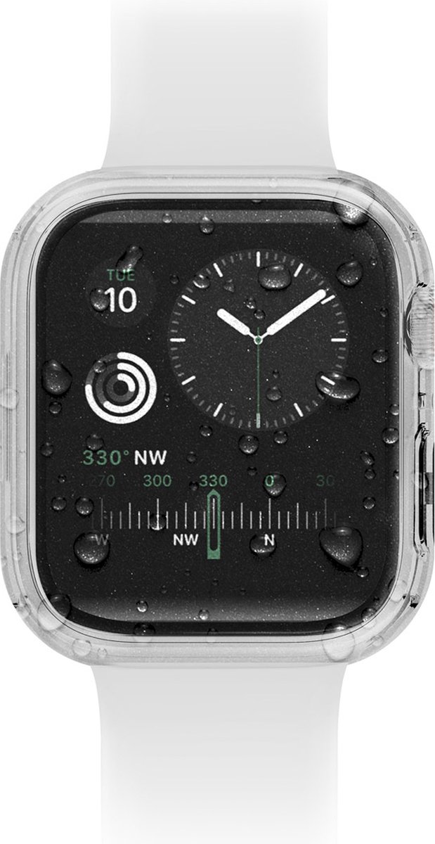 Uniq Nautic Apple Watch Case met Waterproof gehard glazen screenprotector voor de Apple Watch 7-9 / SE - 41 mm - Dove (Clear)