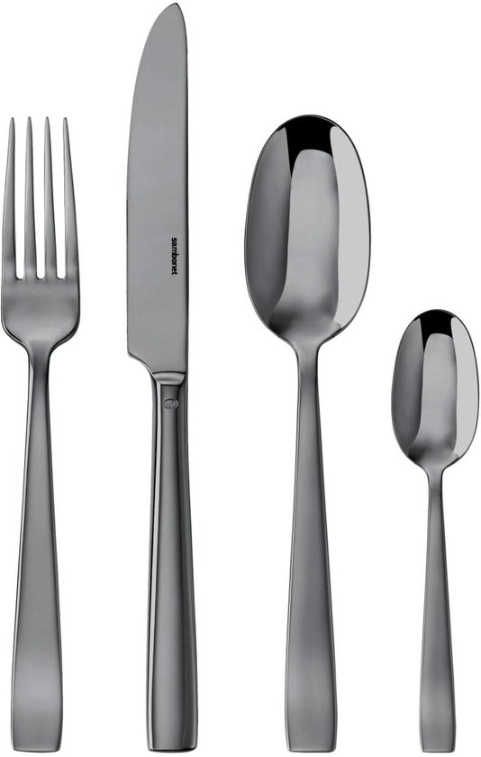 Couverts 24 pièces Zwart Flat - Sambonet