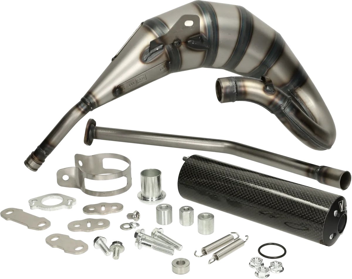 Uitlaat Yasuni Cross HM Max carbon bovenlangs Derbi Senda, DRD 50