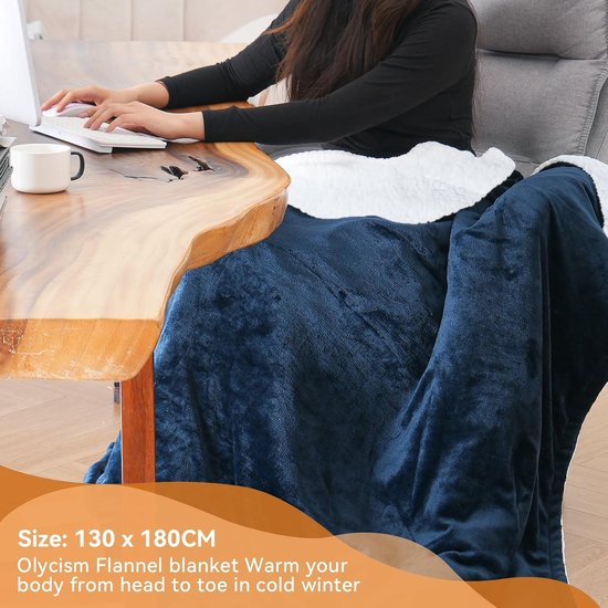 Qieryun Elektrische elektrische deken, verwarmde deken, 10 verwarmingsniveaus en 8 uur automatische uitschakeling, comfortabele en zachte sherpa-deken (blauw, Twin Qieryun Elektrische elektrische deken, verwarmde deken, 10 verwarmingsniveaus en 8 uur automatische uitschakeling, comfortabele en zachte sherpa-deken (blauw, Twin