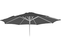 Vervangende hoes voor parasol N19, parasolhoes vervangende hoes, Ø 3m stof/textiel 5kg ~ antraciet