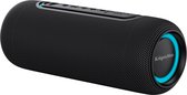Krüger & Matz Street Draadloze Draagbare Bluetooth 5.0 Speaker - Waterdicht IPX5 - RGB Verlichting - TWS Functie - 20W - Zwart