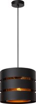 Bol.com Lucide ROSAS - Hanglamp - Ø 26 cm - 1xE27 - Zwart aanbieding
