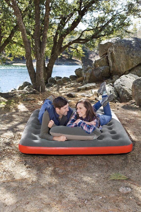 Bestway Dubbel Matras Roll & Relax 203x183x22 cm Opblaasbaar en Camping 67703 van Bestway — afbeelding 2