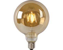 Lucide G125 - Filament lamp - Ø 12,5 cm - LED Dimbaar - E27 - 1x8W 2700K - Amber