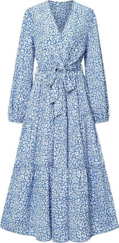 Nieuwe 2024 AI Jurk Hooded Lengte Lange Mode Mouwjurk Floor Vrouwen Cosplay Damesjurk Middeleeuwen Jurk voor Vrouwen, Wit, M