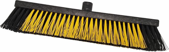 Straatbezem 450x65 mm 81% gerecycled geel/zwart van Verozan — afbeelding 5