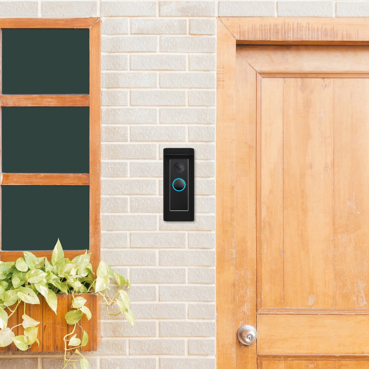 kwmobile hoes voor video deurbel - geschikt voor ring Video Doorbell Pro - Siliconen case ter bescherming - In zwart – foto 4