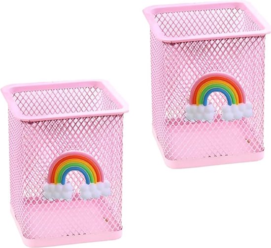 Jiahuade Pennenhouder voor kinderen, regenboog, bureau-organizer