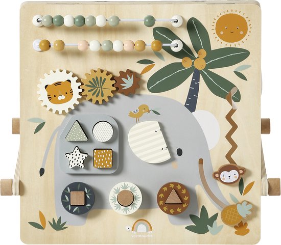 VERTBAUDETBoîte à Formes Avec Miroir Tanzanie En Bois FSC®boisTU