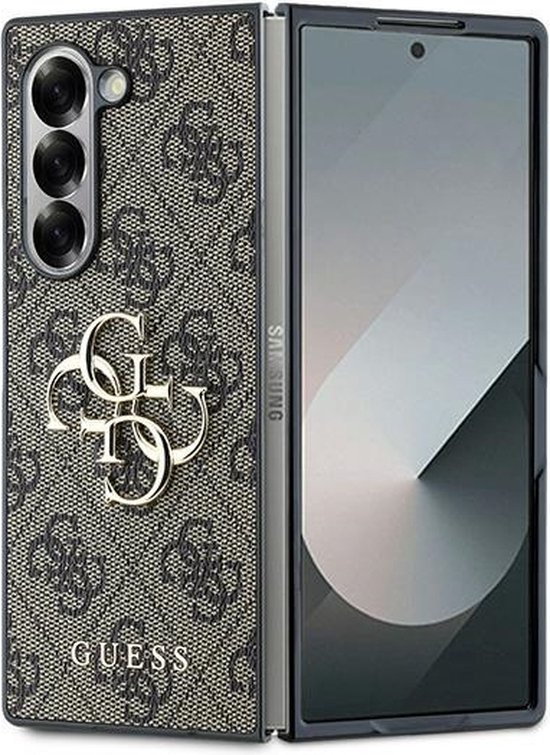 CG MOBILE Guess - Funda para iPhone 14 Pro Max en color rosa, patrón 4G y logotipo de script