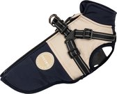 Dogs&Co Warme Hondenjas navy/beige 2026 model Maat 4XL - Ruglengte 54 cm