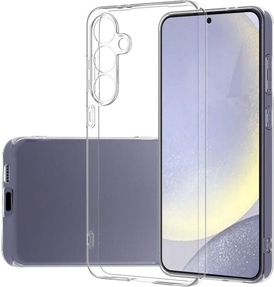 Foto: Transparant dun tpu hoesje geschikt voor samsung galaxy s24 fe back cover lichtgewicht ultra dun flexibel zacht doorzichtig