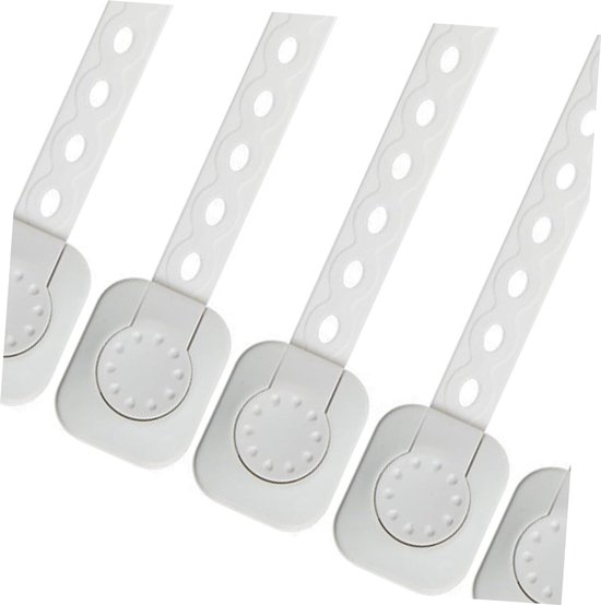 BECOMTO 5-pack kinderveilige koelkastsloten, kastsloten voor kinderen, vriezerslot voor maximaal 1(25mm) afdichtingsstrip, kastkassloten voor peuters, eenvoudig te installeren, geen gereedschap of