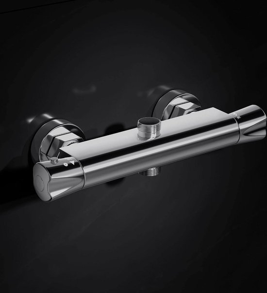 FRG.7000MB | Thermostatische doucheset met douchekop en arm - 1-uitgang | Flusso Fixtures