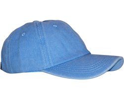 Jeans cap - Unisex Baseball Cap - Denim 100% katoen - verstelbare riemsluiting - Kobalt blauw