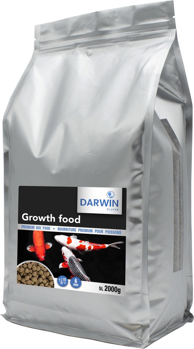 Darwin Premium Growth Food - Vijvervoer - 6 mm 5 l