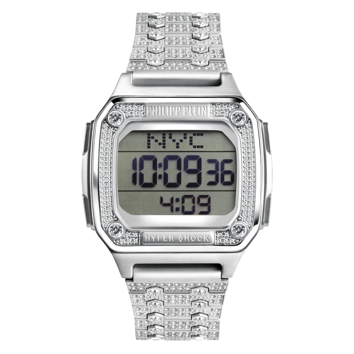 Philipp Plein - Unisex Horloge Hyper Shock - Zilver