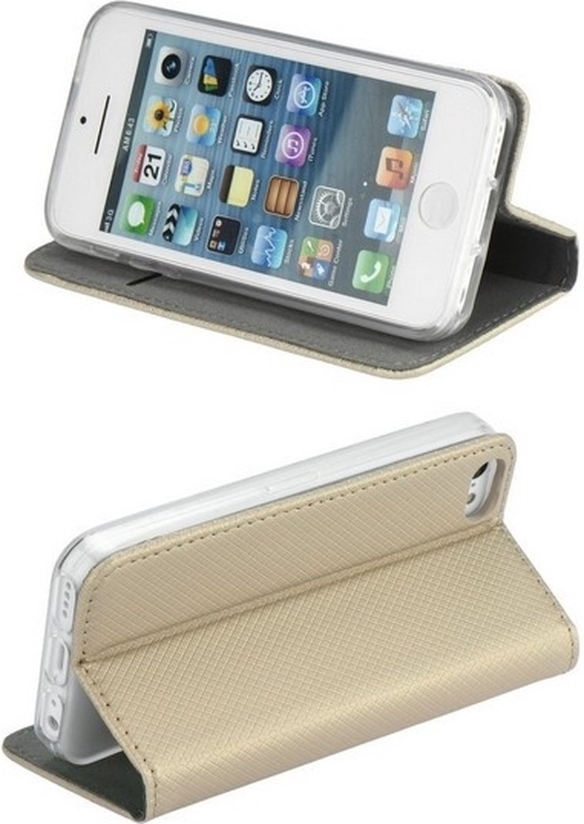 Smart Magnet book case Samsung S23 S911 goud/goud