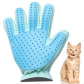 Verzorgingshandschoen voor hond en kat - siliconen ontharen en massere
