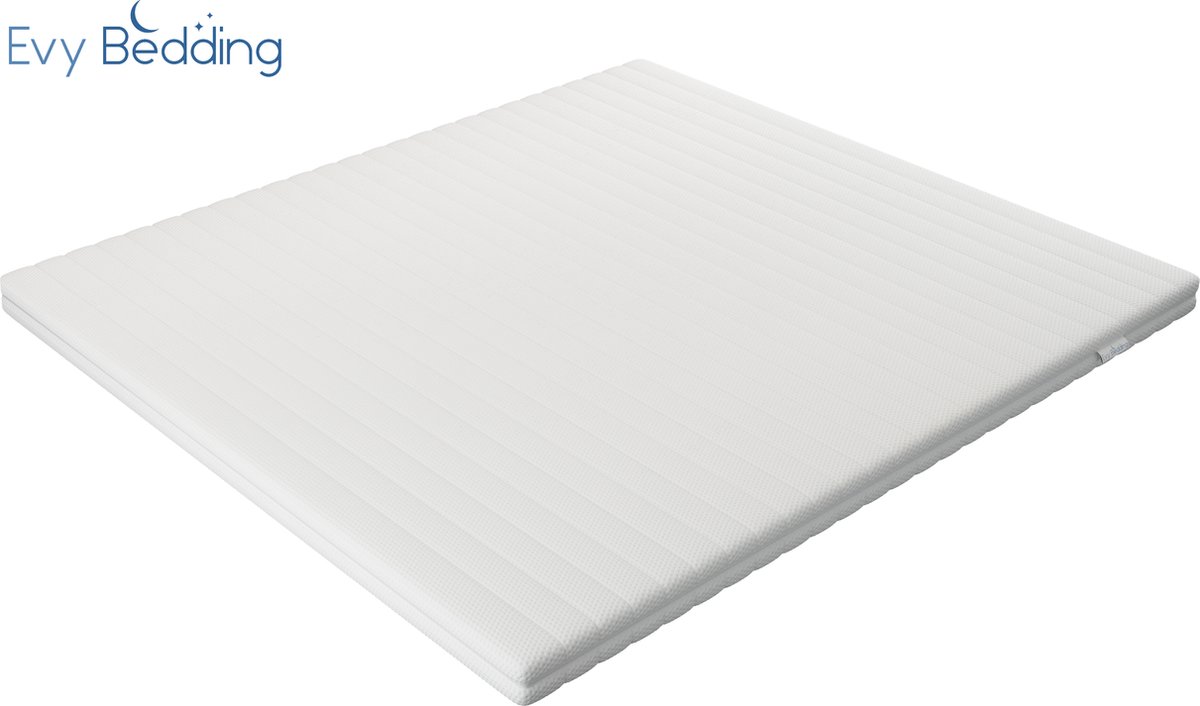 Topdekmatras - Topper 140x200 - HR50 koudschuim - Cooltouch - 10 cm dik - Medium/Stevig